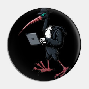 Bird Hacker Pin