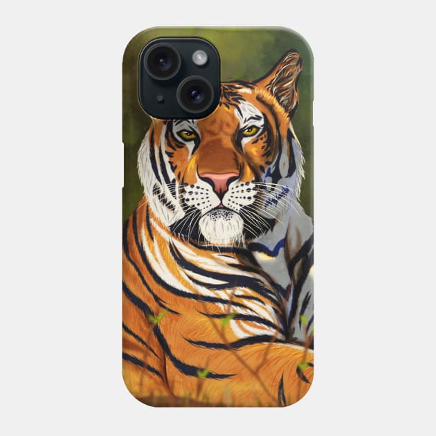 Sunda Tiger - White Phone Case by Thor Reyes