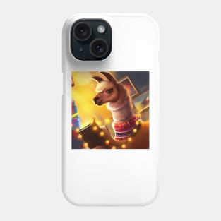 Cute Llama Drawing Phone Case