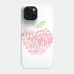 Typographic apple Phone Case