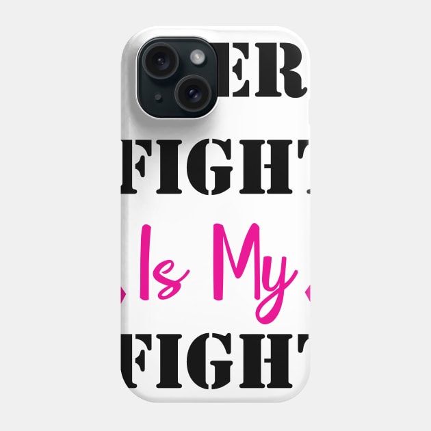 Fight Breast Cancer Awareness Pink Ribbon Phone Case by macshoptee