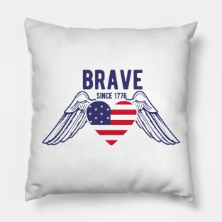 BRAVE AMERICA POSTER Pillow