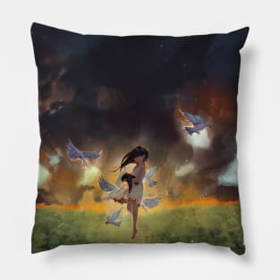 Forest burning Pillow