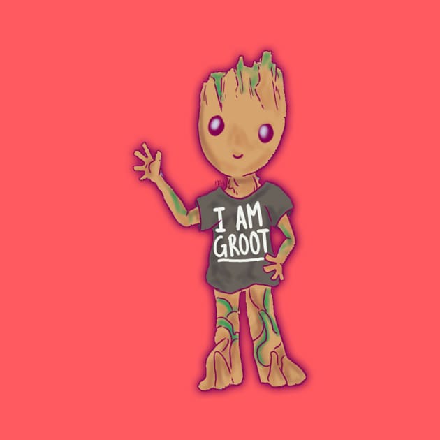 I am (baby) GROOT by paigedefeliceart@yahoo.com