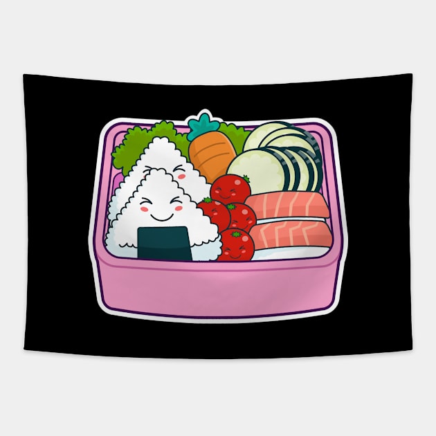 Japanese Bento Box Tapestry by Hixon House