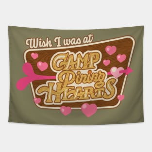 Camp Pining Hearts Tapestry