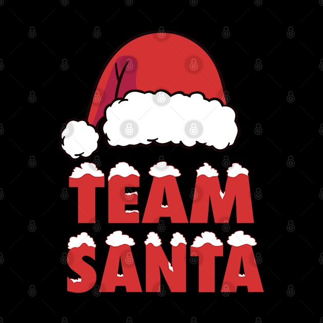 Team Santa Christmas Family Matching Pajamas by amitsurti