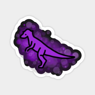 Purple Pachycephalosaurus Rainbow Dinosaurs Series Magnet