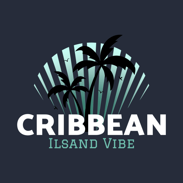 Caribbean island vibe palm tree by Irie Adventures