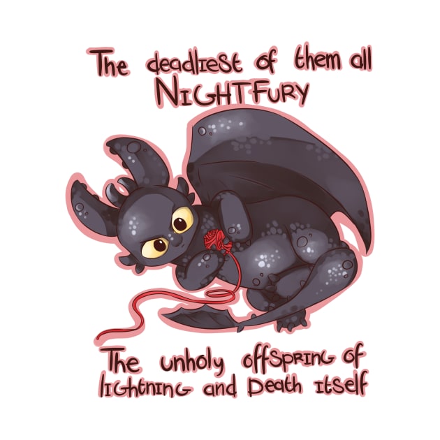 The Nightfury! by ShannonDraws