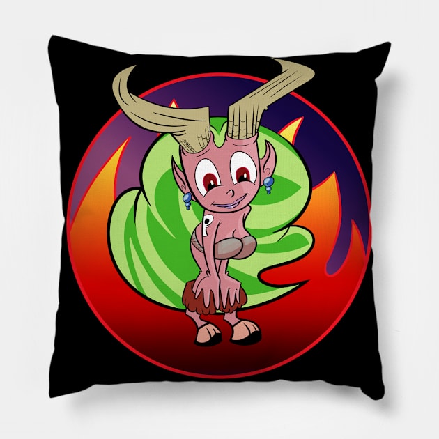 Bettie Demon Pillow by davidfeci