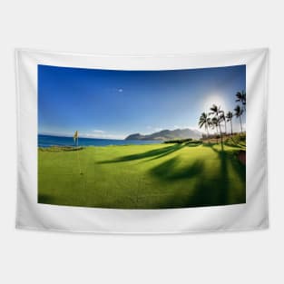 Hole Pin Ocean Course Tapestry