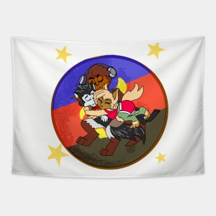 Poly Werewolves Tapestry