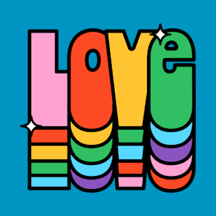 Love - 90's Colors T-Shirt