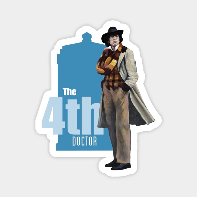 The 4th Doctor: Tom Baker Magnet by Kavatar