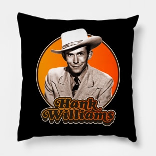 Retro Hank Williams Tribute Pillow