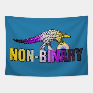 Non-binary Pangolin Tapestry