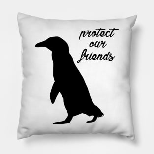 protect animals - penguin Pillow