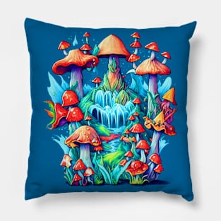 Mushroom Falls Pillow