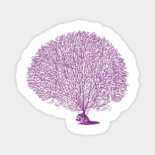 Purple Sea Fan Coral Magnet