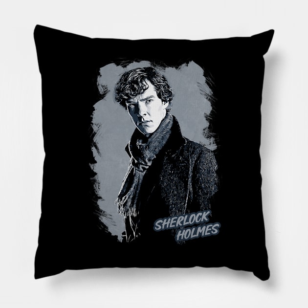 Sherlock Holmes Pillow by Rezronauth