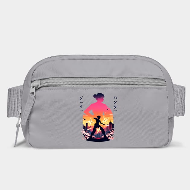 Zoey Kpop Demon Hunters Anime Ninja Warrior Sunset City Huntrx Huntrix Lovers by Tshirtiz