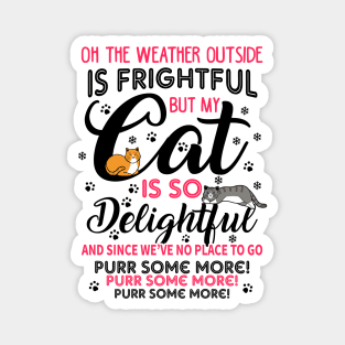 Cats Christmas Song. Meowy Christmas. Magnet
