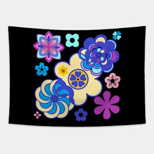 My garden full of flowers, vintage Flower patterns Tapestry