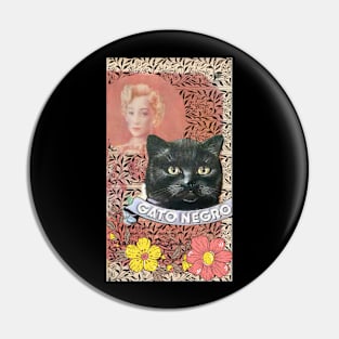 gato negro Pin