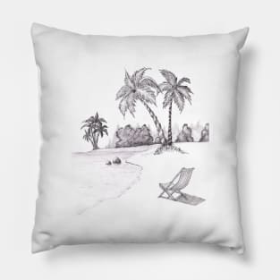 A Day at the Beach Pillow