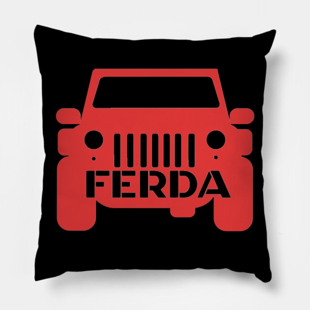 Letterkenny Ferda Red Truck Reilly Pillow by PincGeneral