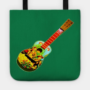 angled guitar Tote