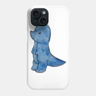 Blue animal watercolor design Phone Case