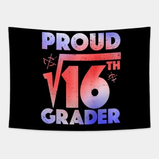 Proud 4th Grader Square Root of 16 Teachers Students Tapestry