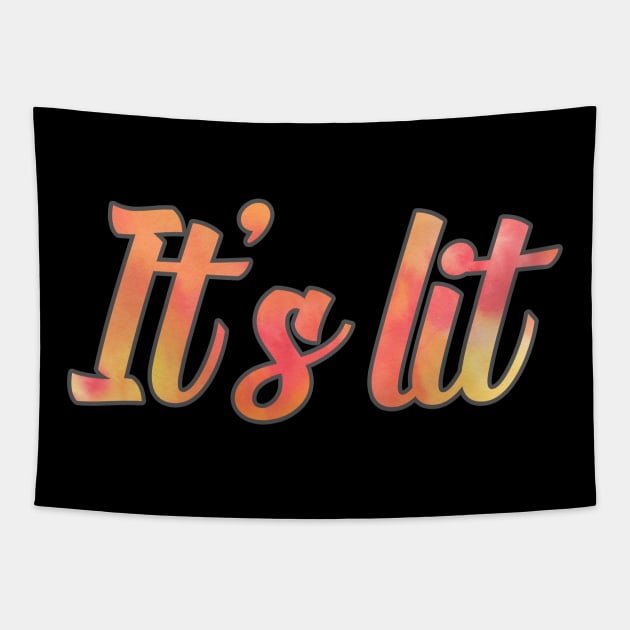 Its lit watercolor Tapestry by untagged_shop