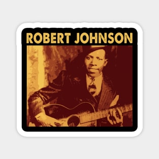 Legendary Blues Capturing Robert Johnson's Soulful Guitar Magnet