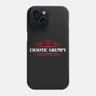 Chaotic Grumpy Alignment RPG Phone Case