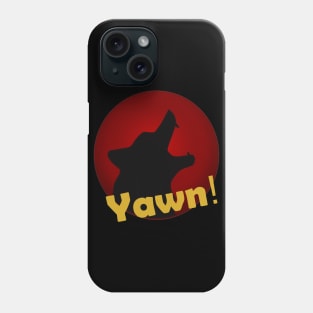 Yawning wolf Phone Case