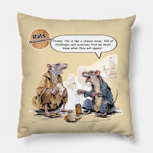 Street Rats Philosophizin Pillow