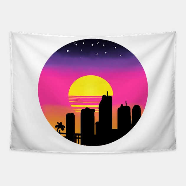 Miami Tapestry by Damsos_store