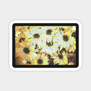 Fanciful daises Magnet