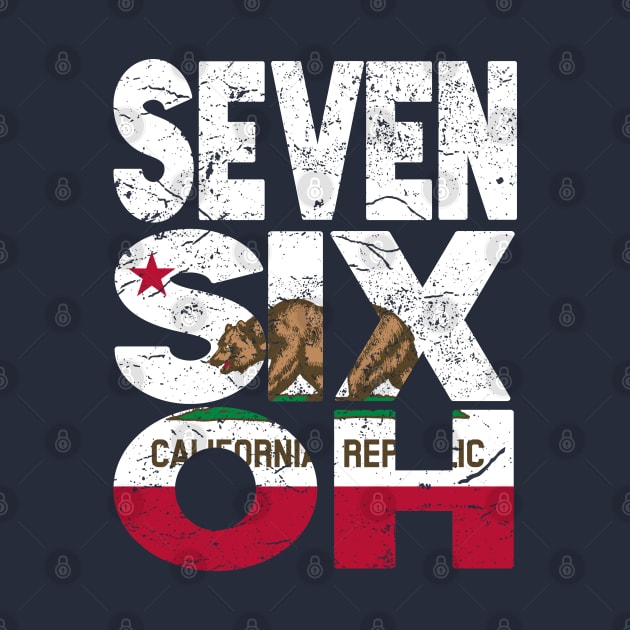 California Area Code 760 California Republic Flag by Styleuniversal