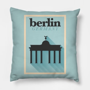 Berlin Poster Design Pillow