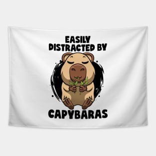 Easily distracted By Capybaras Lover Rodent Cute Capybara Tapestry