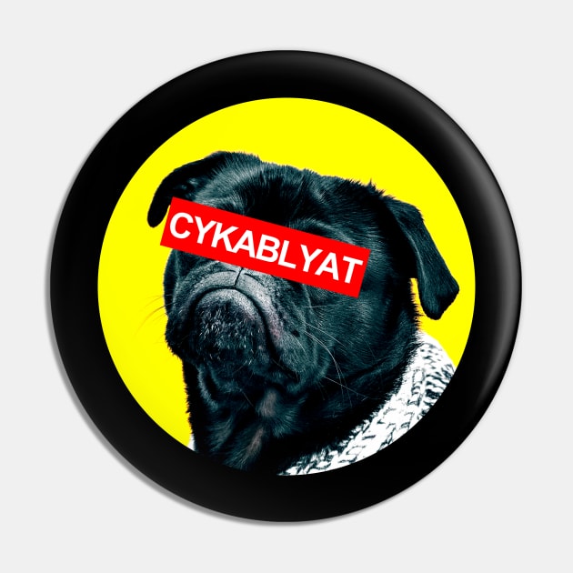 Cyka Blyat T Shirt Pin by muupandy