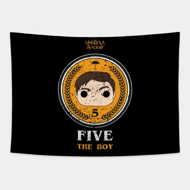 UMBRELLA ACADEMY 2: FIVE THE BOY(GRUNGE STYLE) Tapestry by FunGangStore