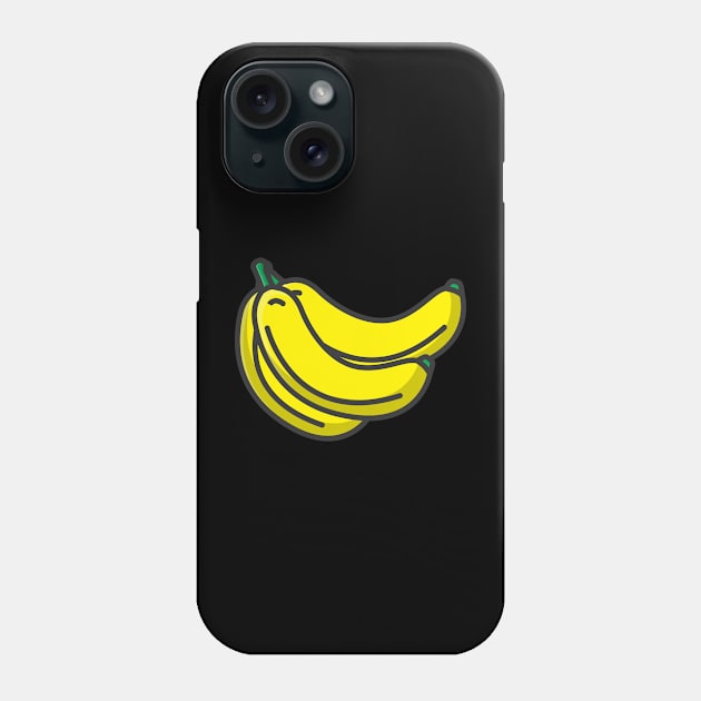 banana fruit Phone Case by fflat hds