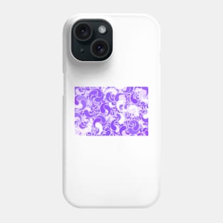 Lavender dreams, violet dancing drops, geometric shapes in lilac color shades Phone Case