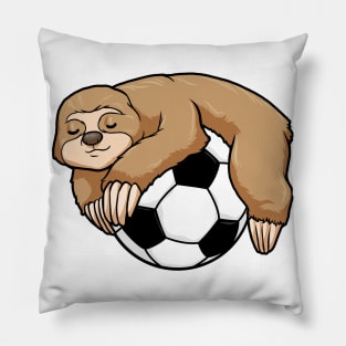 Sloth with Soccer ball Pillow