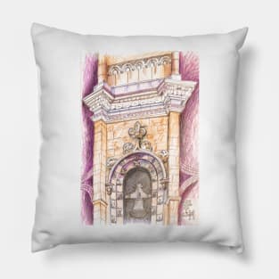 torre sineira. jerónimos. bell tower Pillow